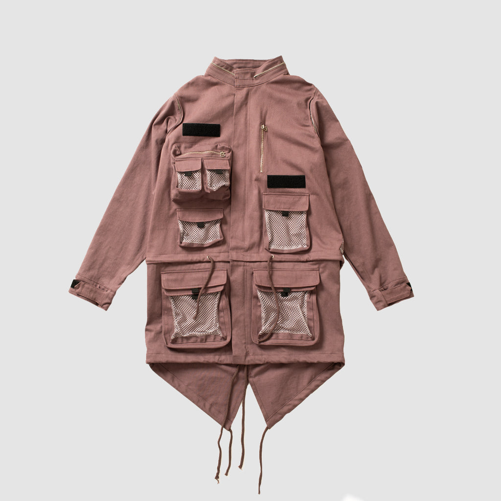Modular M65 with Removable Fishtail, Sleeves, and Hood - Sparrow