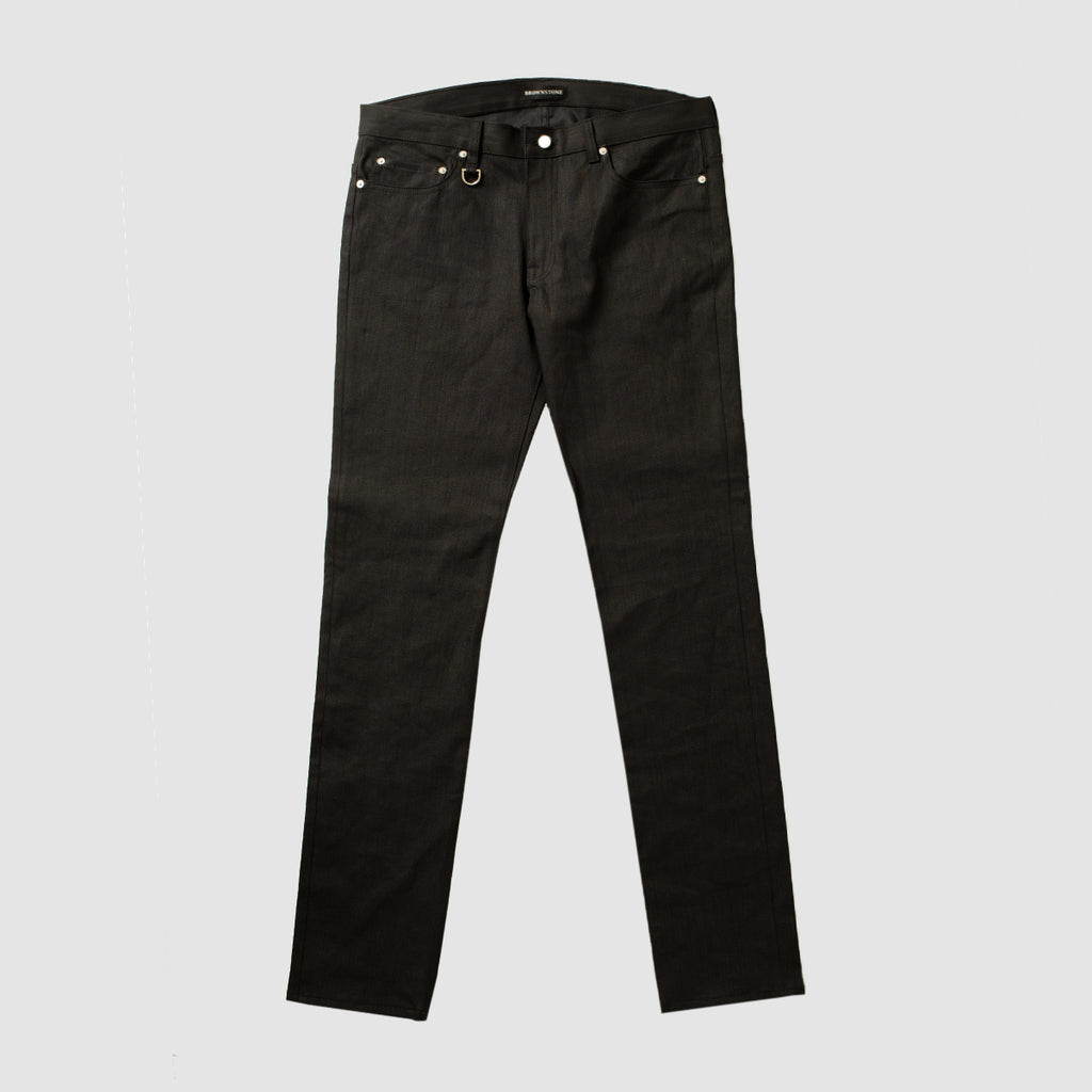 5 Pocket Selvedge Denim - Pitch Black