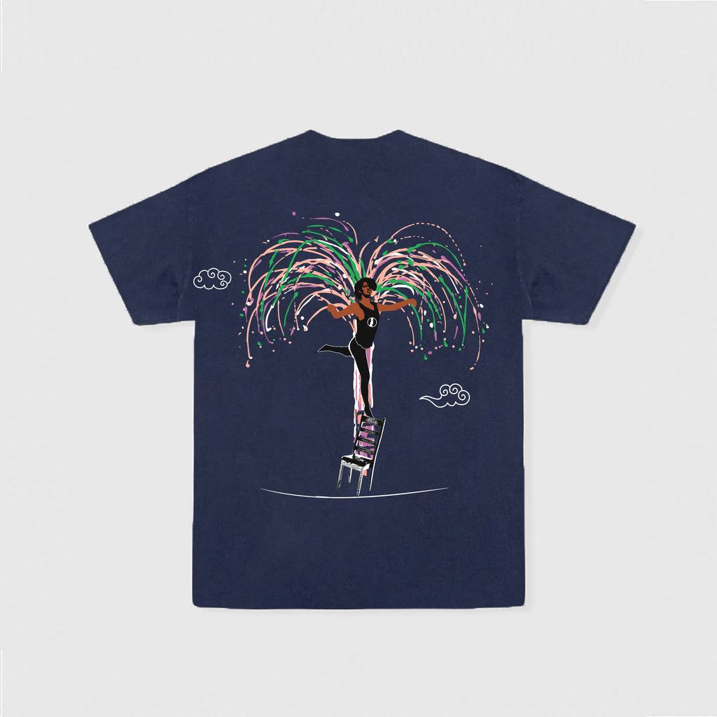 Embroidered Cut & Sew Readymade Tee 01 - Navy (Union Tokyo Exclusive)