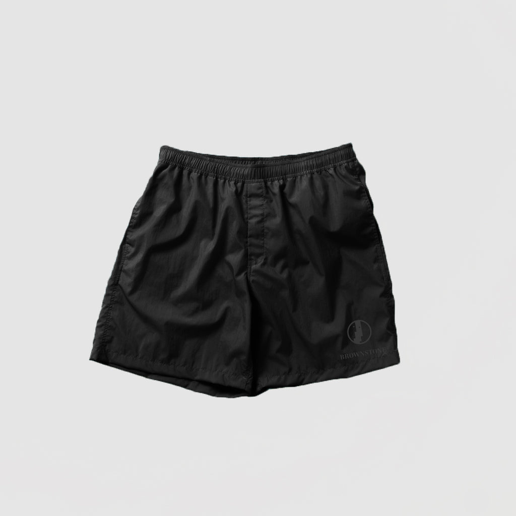 Nylon Water Resistant Short - Pitch Black