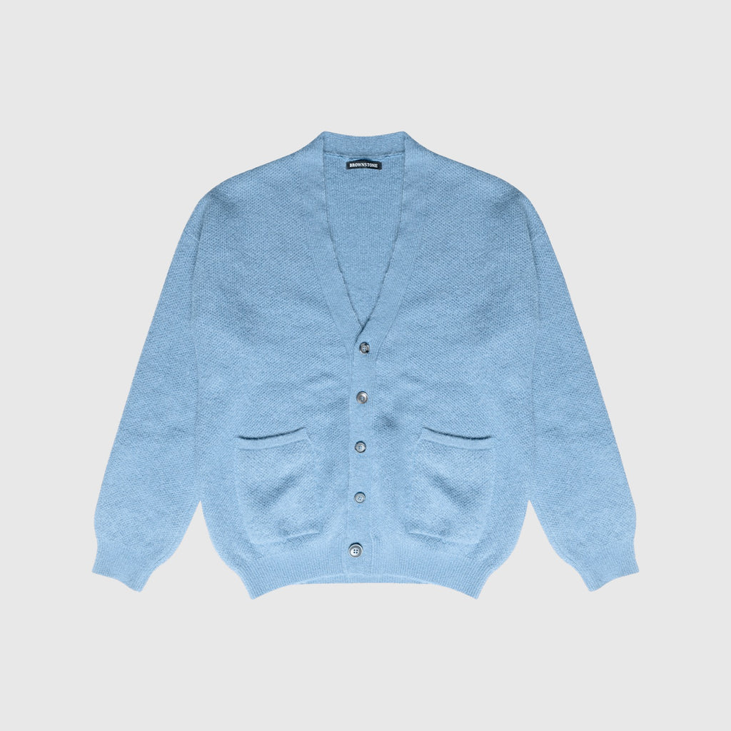 Patch Pocket Mohair Cardigan (SSENSE Exclusive) - Lab Blue