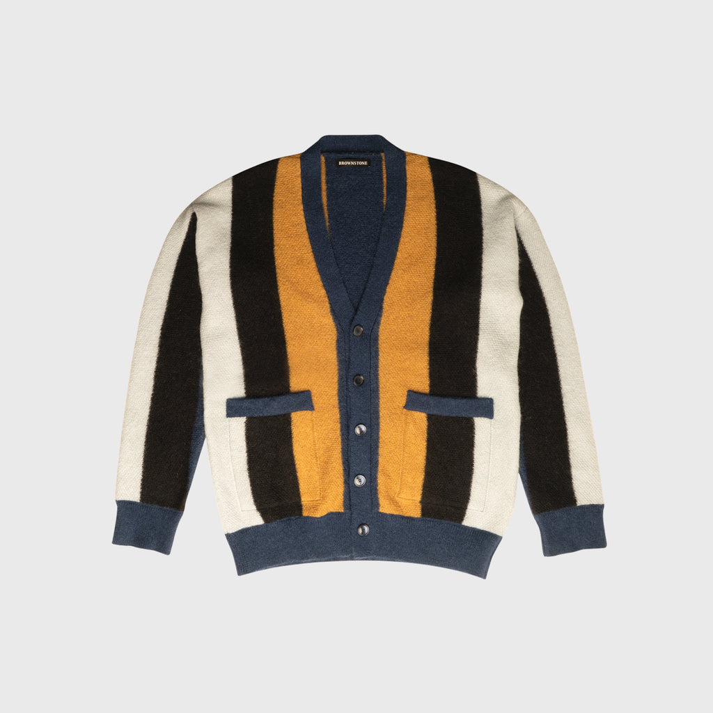 Patch Pocket Mohair Cardigan - Multi Stripe