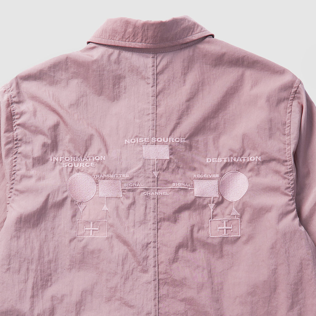 Nylon Water Resistant Trench Coat - Bark